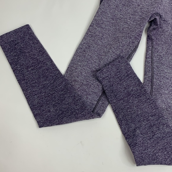 GYMSHARK Leggings Size XS Heather Purple with stretch Designer Workout - Picture 3 of 13